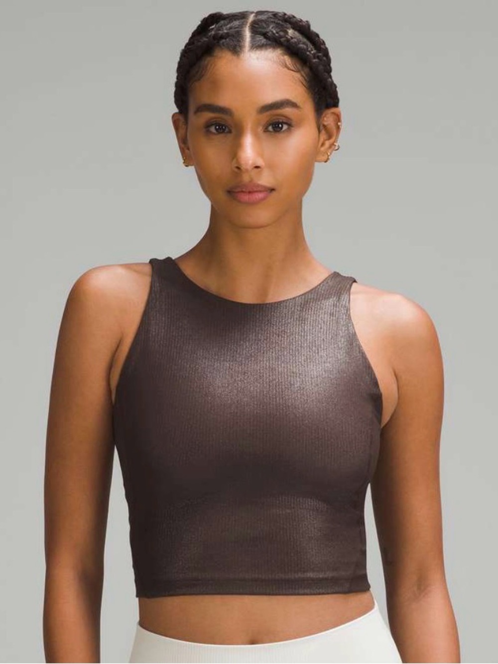 Lululemon Align Ribbed High-Neck Tank Top *Shine